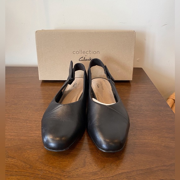 Clarks Juliet Pull Slingback Leather Shoe - Picture 5 of 6